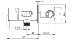 Bidet shower set Deante Silia Bidet shower set Deante Silia BQS_F34M, steel