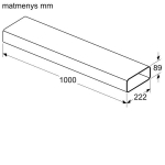 Accessory for the hob with built-in hood Bosch HEZ9VDSM2