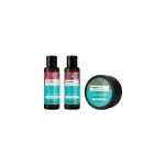 Set Arganicare: Argan Oil AND Shea Butter, Hair Treatment Cream Mask, Repair, Moisturizing, 100 ml + Argan Oil AND Shea Butter, Hair Shampoo, Repairing AND Moisturising, 100 ml + Argan Oil AND Shea Butter, Hair Conditioner, Repairing AND Moisturising ...