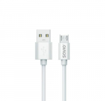 Savio 3 m USB 2.0 USB A Micro USB Valge CL-167 USB kaabel Micro-USB A