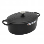 Le Creuset Signature Roaster oval 35cm black Schwarz (21178350000430)