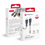 USB-C kaabel USB-C Forcell F-Energy QC4.0 PD 5A 240W Carbon 1 m CB-05C must