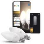 Philips Hue LED-knlavalgustuli, B39, E14, soe valge, 2 kpl (929004295902)