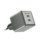 ALOGIC Kaheklgne USB-C Rapid Power 45W Cube GaN laadija - Tuhmasinine