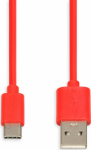 iBOX USB-A to USB-C 1m Punane