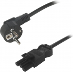 Deltaco CEE 7/7 GST18 emane, maandatud, 3m, must (DEL-118I3)