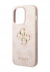 GUESS Hard Cover 4G Big Metal Logo Pink, Apple iPhone 15 Pro Max jaoks, GUHCP15X4GMGPI, GUHCP15X4GMGPI