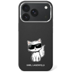 Karl Lagerfeld Etui Smooth Choupette Sketch MagSafe iPhone 18 Pro / 17 Pro jaoks, must