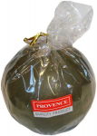 PROVENCE Candle Ball Dark Green 8x8cm