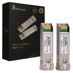 Extralink SFP+ 10G 2-pakendis SFP+ moodul 10Gbps, LC/UPC, 1310nm, 40km, hemoodiline, DOM