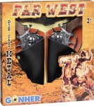 Pulio Kauboi komplekt - 2 revolvrit ja rihm Gonher