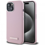 Karl Lagerfeld FW metallplaadi MagSafe mbris iPhone 15-le roosa