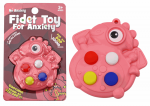LEAN Toys Pop It Dinosaur Antistress Sensory Pink Pocket
