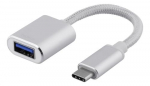 Deltaco USBC-1278 USB-kaabel USB 3.2 Gen 1 (3.1 Gen 1) 0,1 m USB A hbe