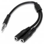 StarTech.com Nrgu Stereo Splitter Kabel - 3.5mm M to 2x 3.5mm N