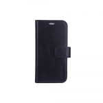 RADICOVER Radiation protected Mobilewallet Leather iPhone 13 Mini 2in1 Magnetcover Black RFID