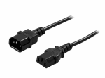 Deltaco Power cord IEC C13 - IEC C14 2m black