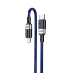 iKaku KSC-696 PD20W kiirelaadimise andmekabel Type-C Lightning-i leminekuga, 1,2m, sinine