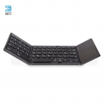 Riff BT-01 Kokkupandav Bluetooth-klaviatuur Windows, Android, iOS nutitelefonidele ja nutiteleviisori jaoks, touchpad-iga, must