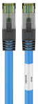 Goobay RJ45 (CAT 6A, 500 MHz) patsidkaabel koos CAT 8.1 S/FTP rskaablil, sinine, 7,5 m