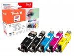 Peach 314991 ink cartridge 5 tk(ks) Compatible High (XL) Yield Must, Sinine, Magenta, Kollane