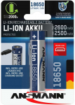Ansmann Li-Ion battery 18650 2600mAh with micro USB charging