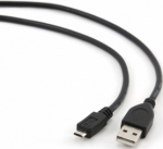 Gembird USB kabel, meespool - meespool, 2.0 versioon, 0.3m pikkus, musta vrvus