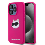 Karl Lagerfeld KLHMP15XSCHPPLF iPhone 15 Pro Max 6.7" rowy/fuschia hardcase Silikoonist Choupette Head MagSafe