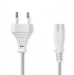 Nedis PCGP11040WT30 toitekaabel Euro pistiku IEC-320-C7 / 3m