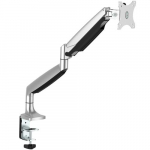StarTech.com Desk Mount Monitor Arm - Heavy Duty Ergonomic VESA Monitor Arm - Single 32 (19.8lb/9kg) Display - Full Motion, Height Adjustable, Articulating - Aluminum - C-Clamp/Grommet - Silver