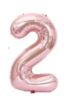 Riff 1m Folio Balloon Number 2 Glossy Pink