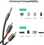 UGREEN 10591 AV116 3,5mm Jack to 2RCA (Cinch) 5m