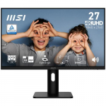 MSI PRO MP273UP E6 arvutiterminal 68,6 cm (27) 3840 x 2160 pikslit 4K Ultra HD Must
