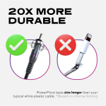 STATIK PowerPivot Pro nailonsidest kaabel, USB-C USB-C, 3 meetrit, must