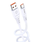 iKaku KSC-803 laadimiskaabel 1m USB-C leminekuga, valge