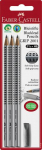Faber-Castell Bleistift Grip 2001 HB 3x +Radierer BK
