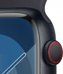 Apple Watch Series9 Cellular 45mm Midnight/Midnight Sport Band - M/L