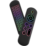 Riff M5 2.4G+BT5.2 Universaalne hu kaugjuhtimispult RGB-hiir koos klaviatuuriga, must