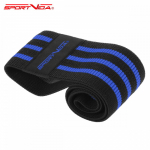 SportVida Fitness AND amp; Crossfit High Resistance Band Fabric Rubber for buttock AND amp; lower muscle 36*8cm Blue