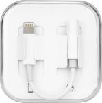 Adapter AUX Lightning (male) to Jack 3,5mm (female) BOX, White
