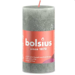 Bolsius Candle Rustik 5x10cm Jade green