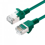 MicroConnect CAT6A U-FTP Slim, LSZH, 5m Vrgukaabel, Roheline