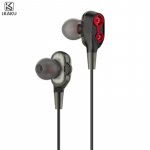 iKaku KSC-398 universaalsed kerged HiFi krvaklapid 3,5 mm mikrofoniga, 1,2 meetri pikkused, mustad