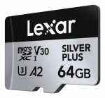 Lexar Professionaalne SILVER PLUS 64 GB MicroSDXC UHS-I Class 3