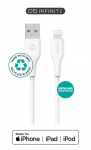 eSTUFF INFINITE (GRS) USB-A to Lightning kaabel MFI 1m valge.