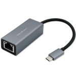Qoltec USB C kuni RJ45 Ethernet 1000 Mps, alumiiniumkorpus