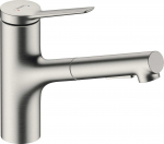 Hansgrohe Zesis M33 150 2jet Pull-out Spray Stainless Steel