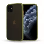 Vennus Color Button Bumper for Samsung Galaxy A20S Olive