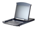 ATEN 8-port 19'' LCD CAT5e/6 KVM over IP lliti, kahekordne toitevarustus -