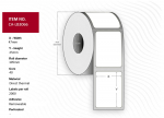 Capture Label 47x25, Core 40, Diameter 105 mm. Thermal